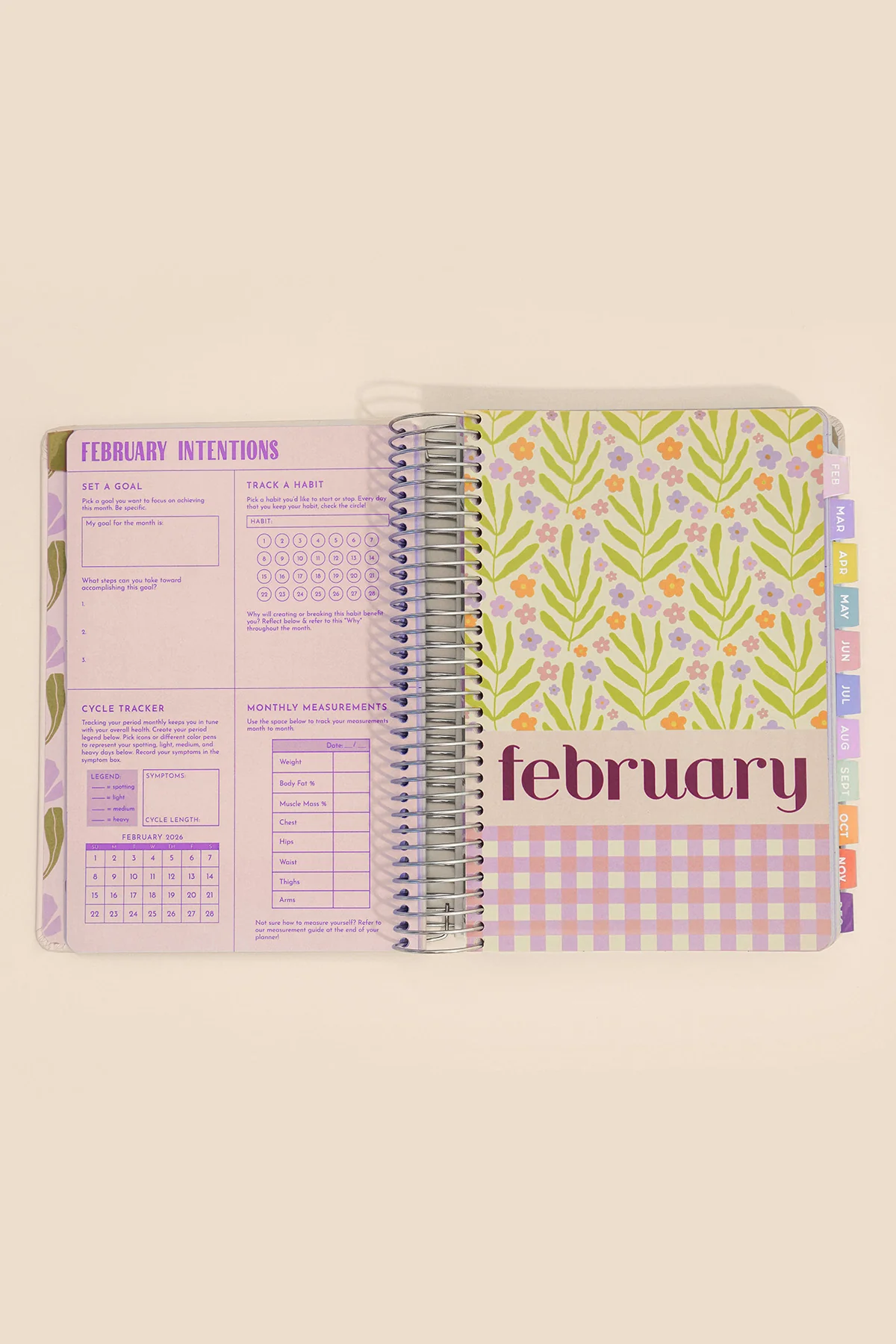 2026 Fit Planner + Stickers - Multicolor Floral - Image 8