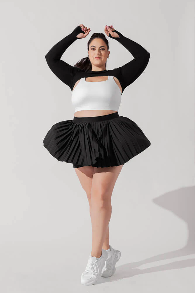 Ace ‘em Pleated Skort - Black - Image 9