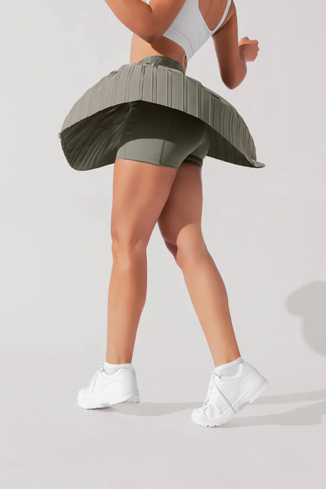 Ace ‘em Pleated Skort - Rustic Olive - Image 9