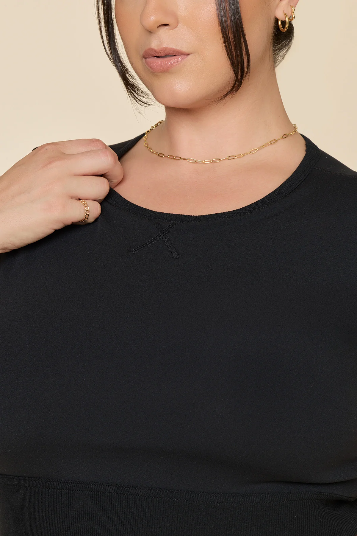 Baby Crop Tee - Black - Image 3