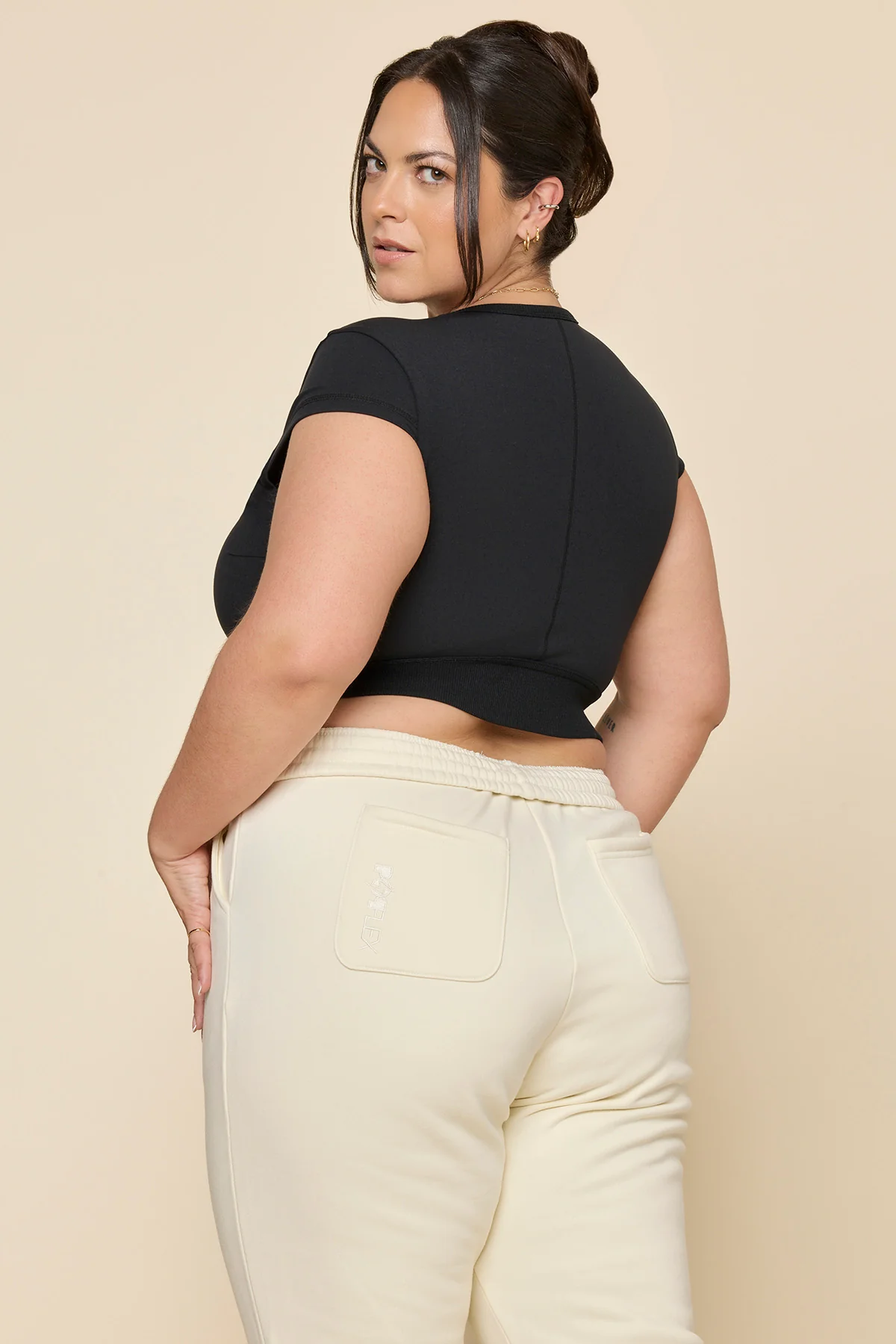 Baby Crop Tee - Black - Image 5
