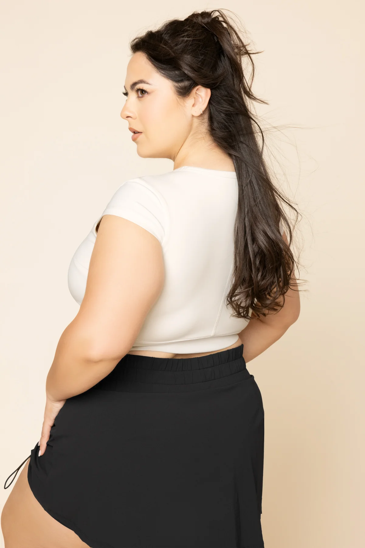 Baby Crop Tee - Cream - Image 6