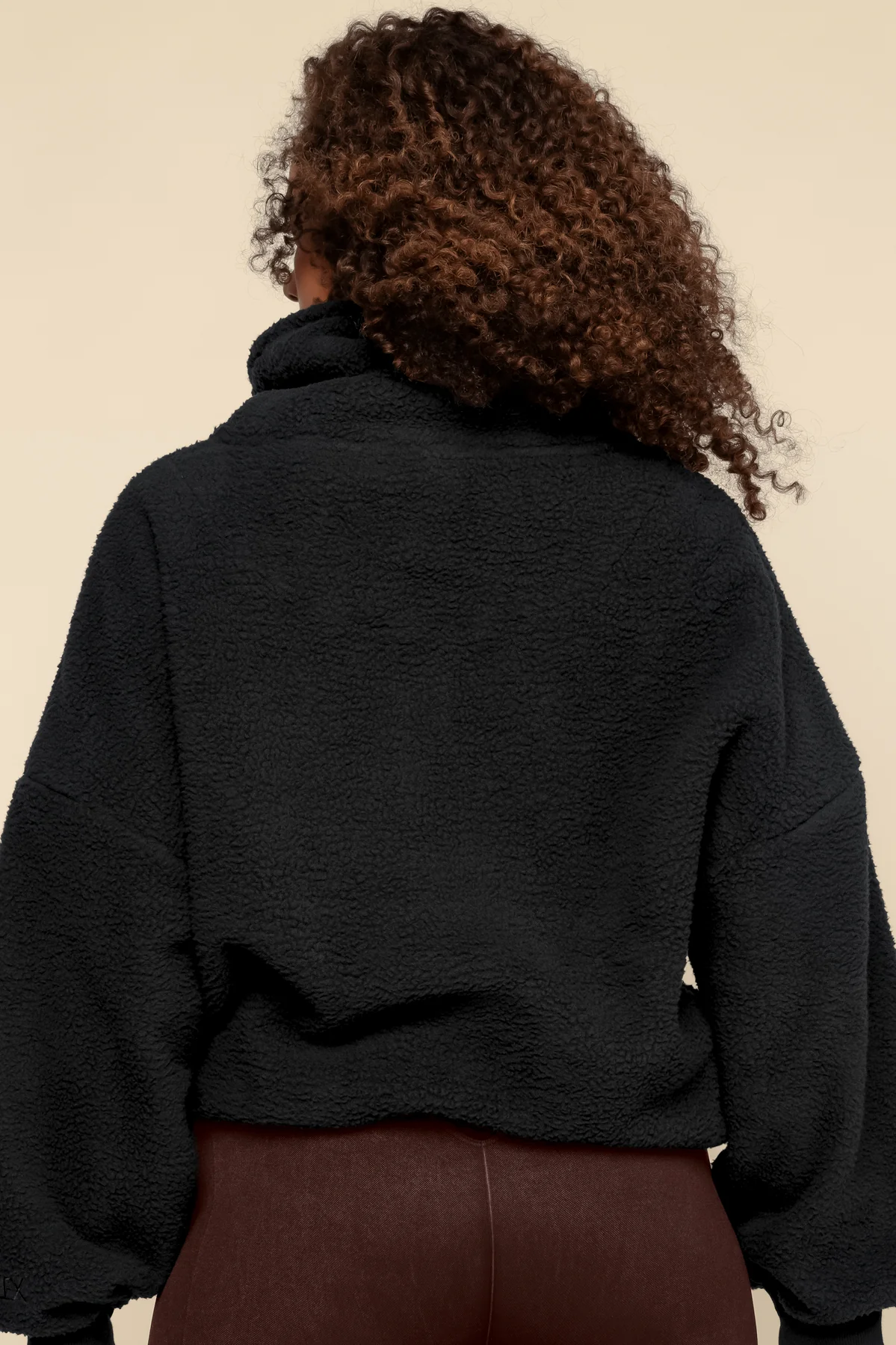Big Hug Fleece Half Zip Sweater - Black - Image 9