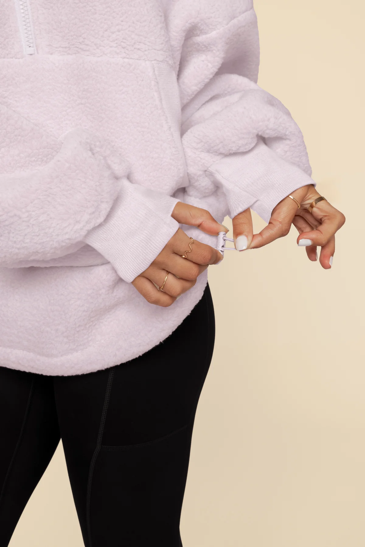Big Hug Fleece Half Zip Sweater - Orchid Ice - Image 3