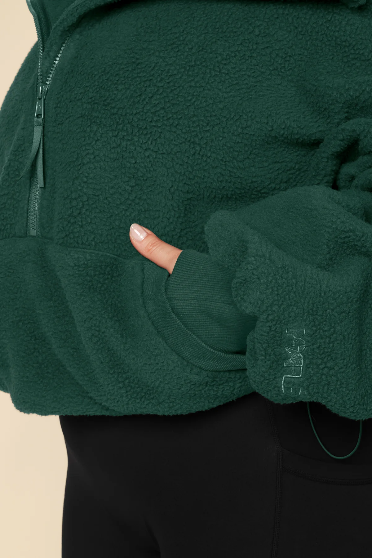Big Hug Fleece Half Zip Sweater - Pine - Image 5