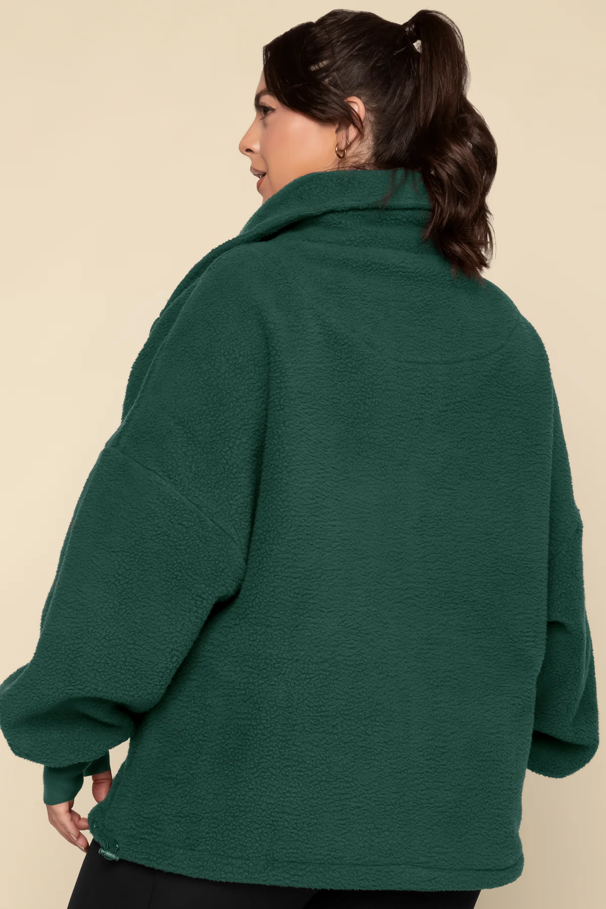 Big Hug Fleece Half Zip Sweater - Pine - Image 6