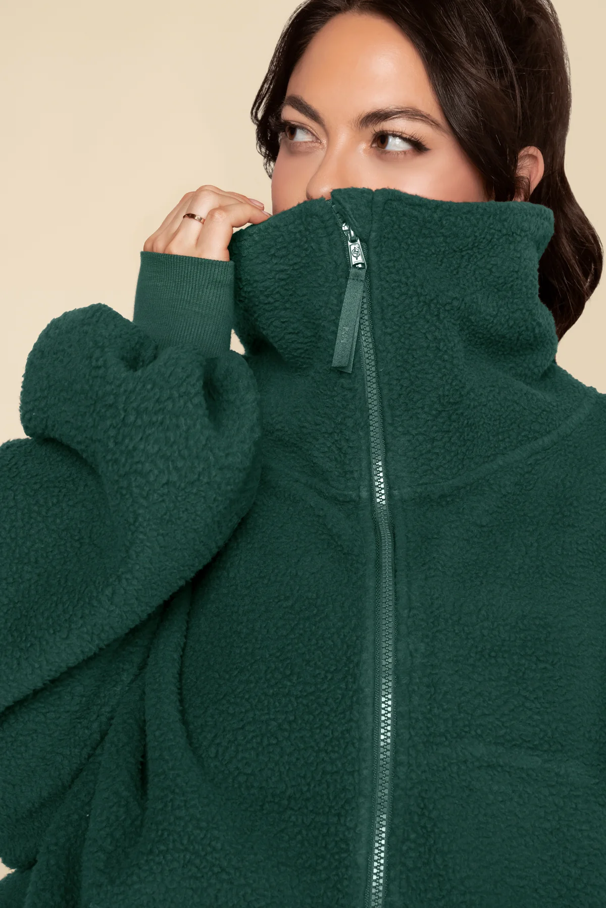 Big Hug Fleece Half Zip Sweater - Pine - Image 8