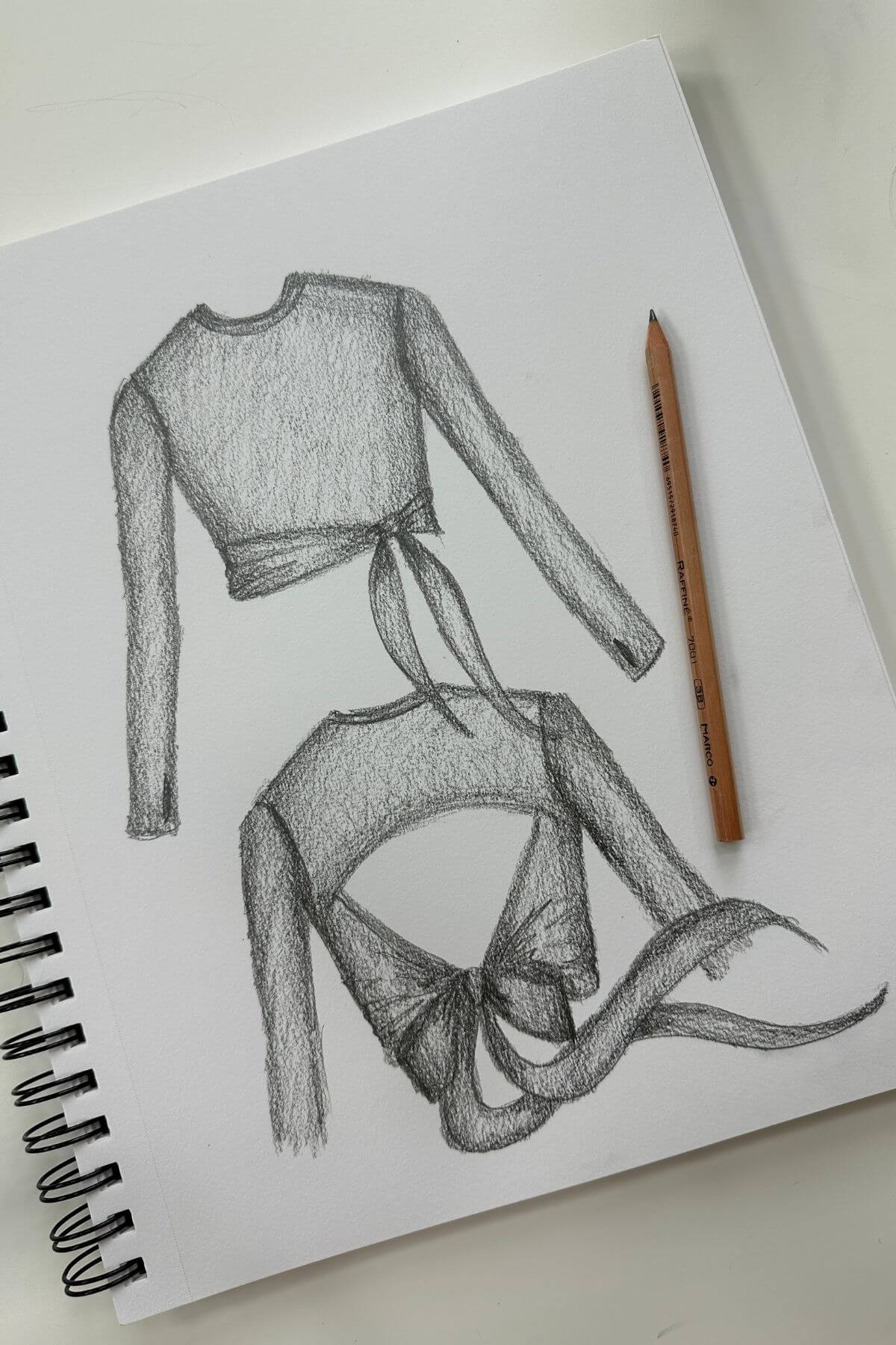 Bow Back Reversible Long Sleeve Top - Black - Image 3