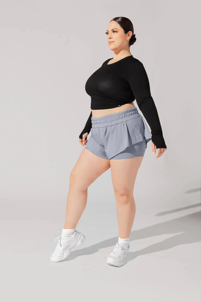 Bow Back Reversible Long Sleeve Top - Black - Image 5