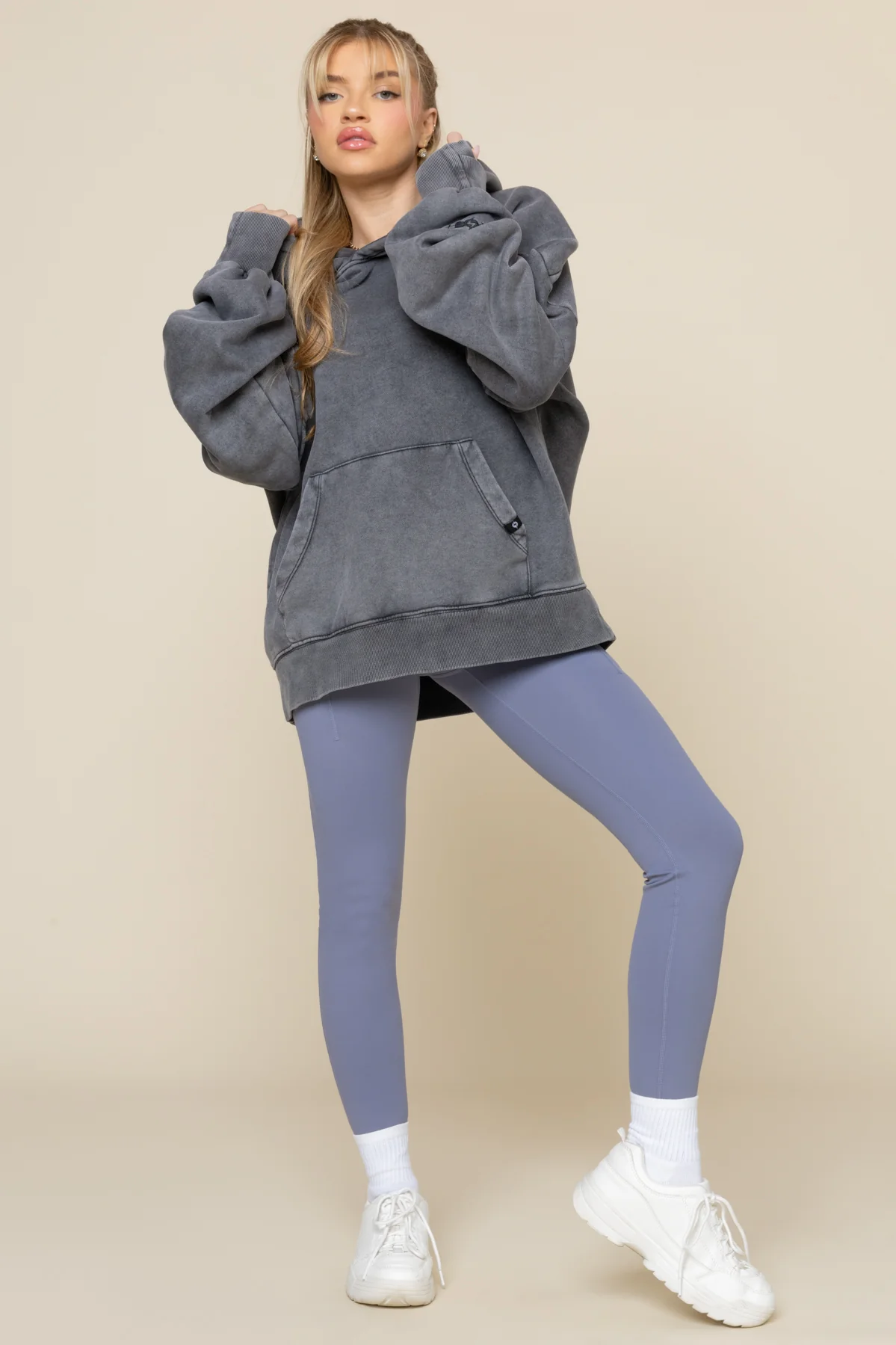 Boxy Boyfriend Hoodie - Vintage Black - Image 4