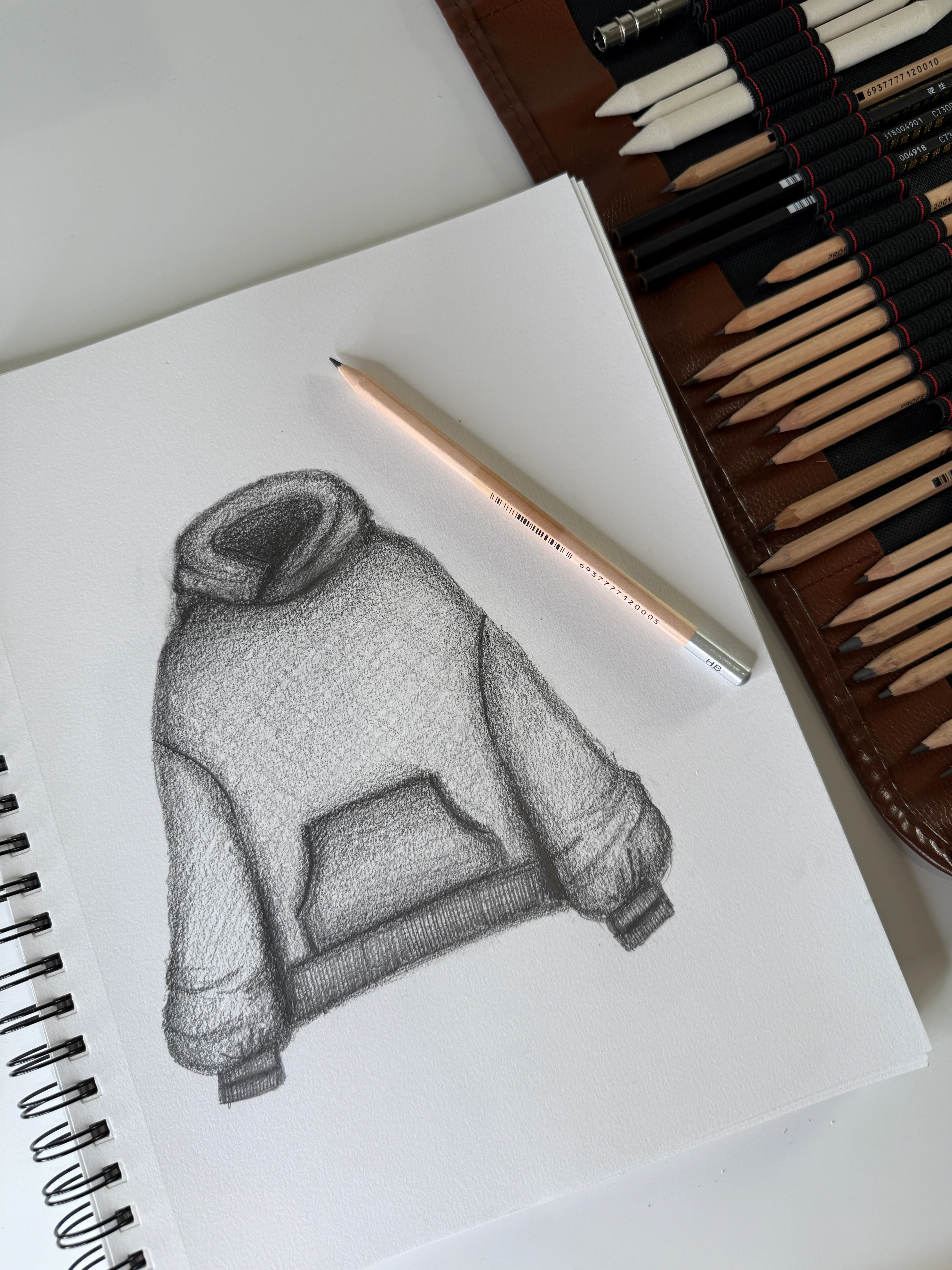 Boxy Boyfriend Hoodie - Vintage Blue Mist - Image 7