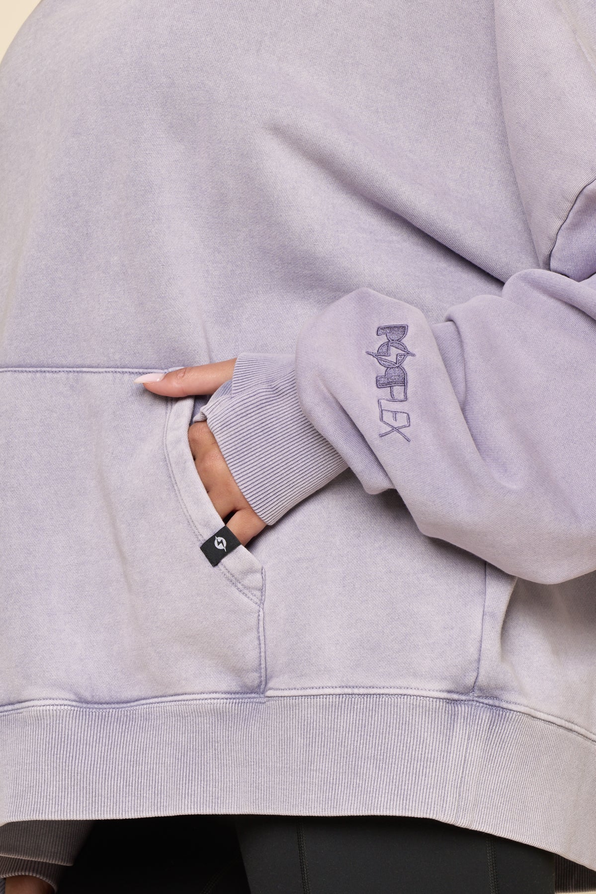 Boxy Boyfriend Hoodie - Vintage Violet - Image 3