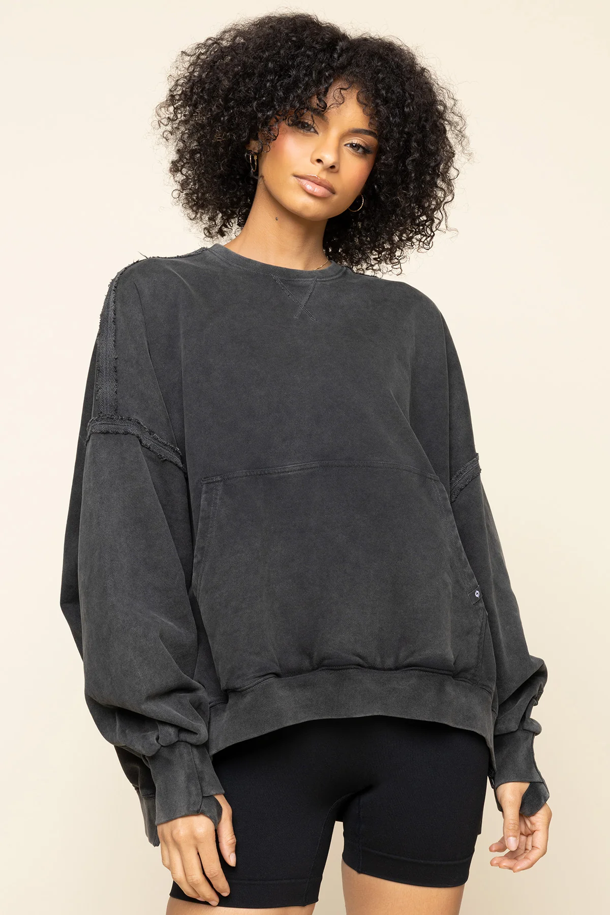 Boxy Crewneck - Vintage Black - Image 2