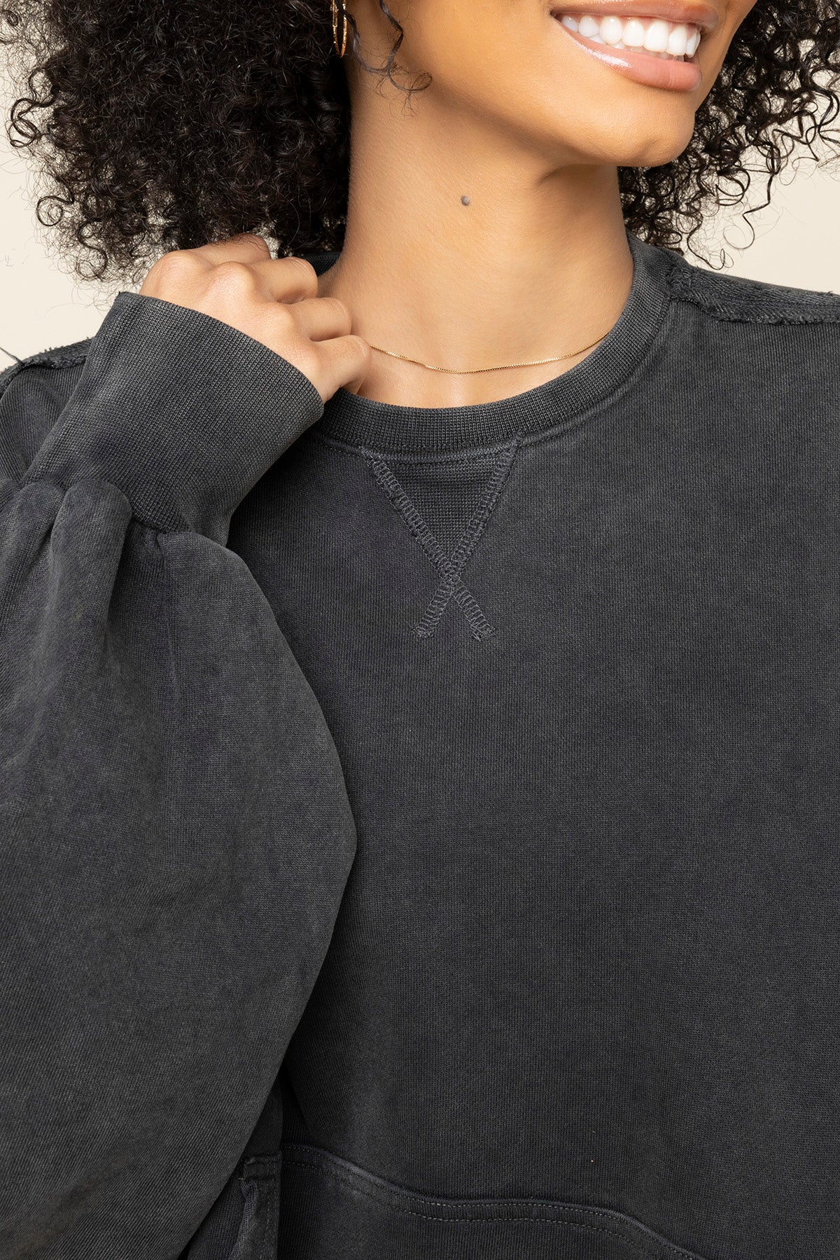 Boxy Crewneck - Vintage Black - Image 3