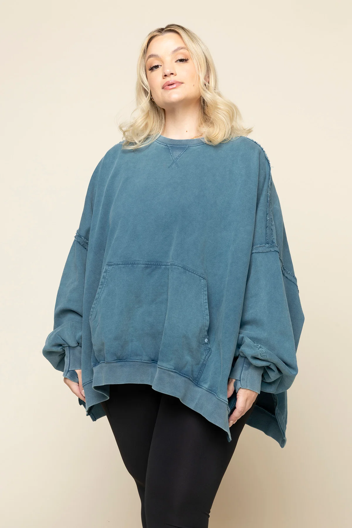 Boxy Crewneck - Vintage Teal - Image 3