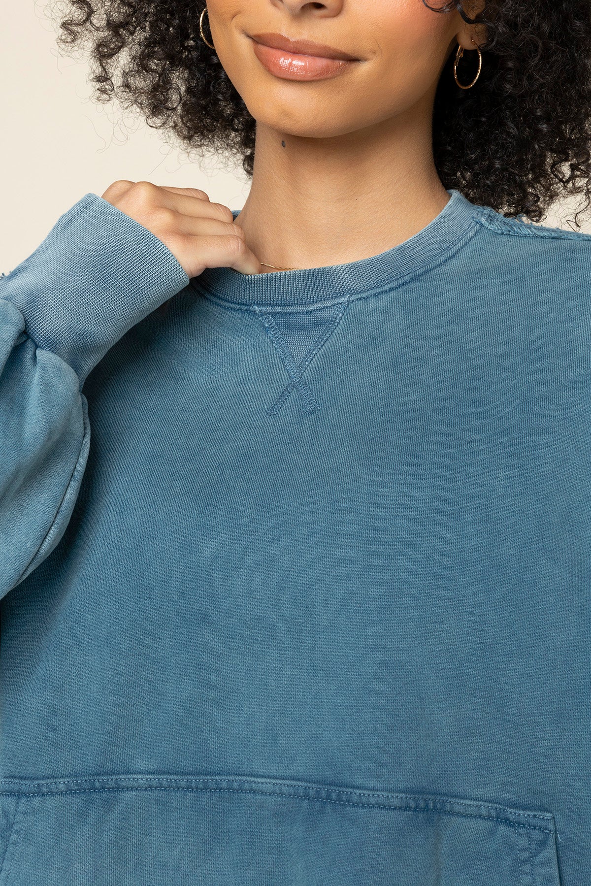 Boxy Crewneck - Vintage Teal - Image 4