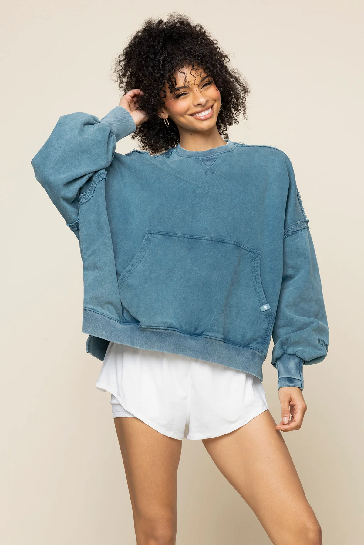Boxy Crewneck - Vintage Teal - Image 7