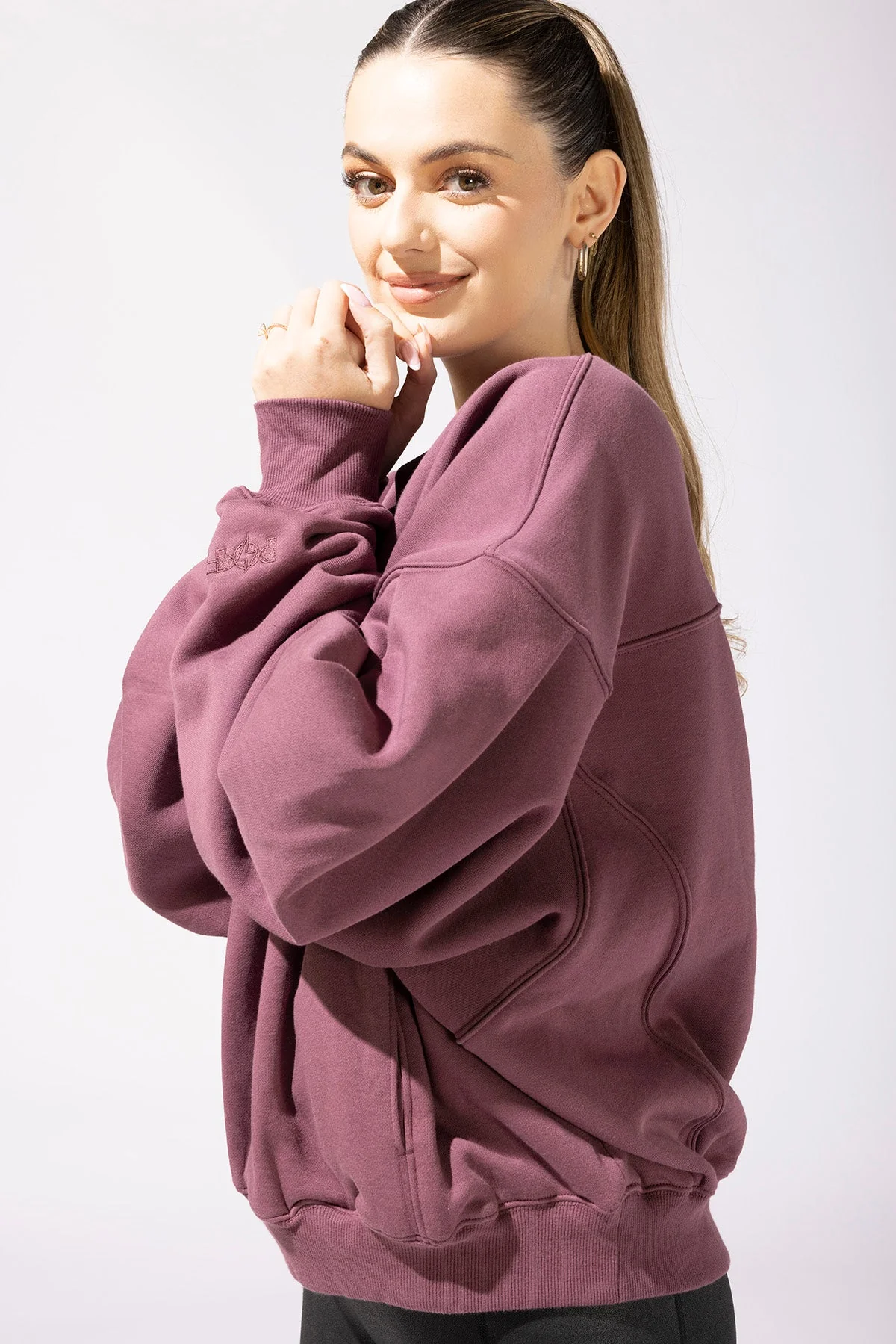 Brunch Sweater - Merlot - Image 2