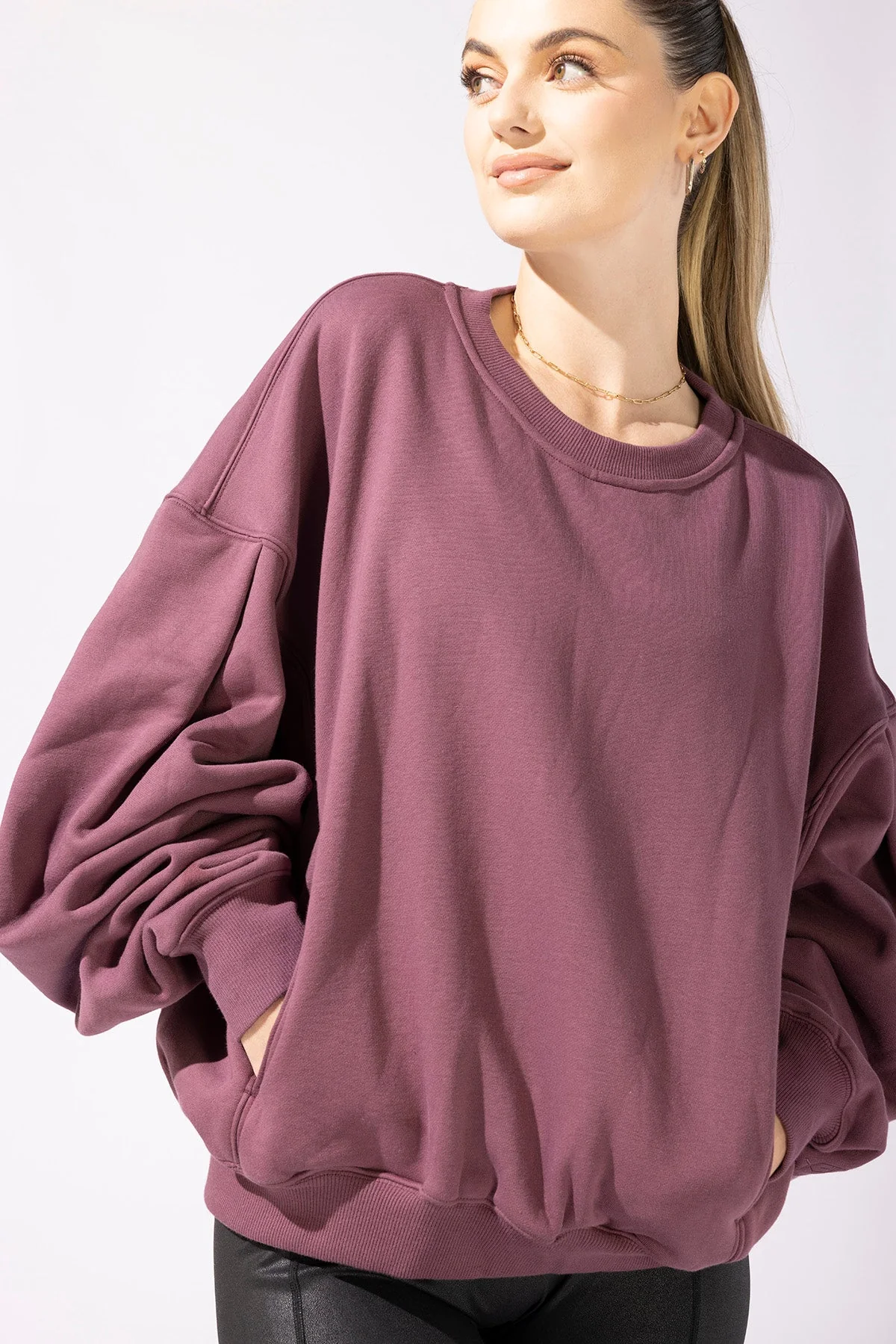Brunch Sweater - Merlot - Image 4