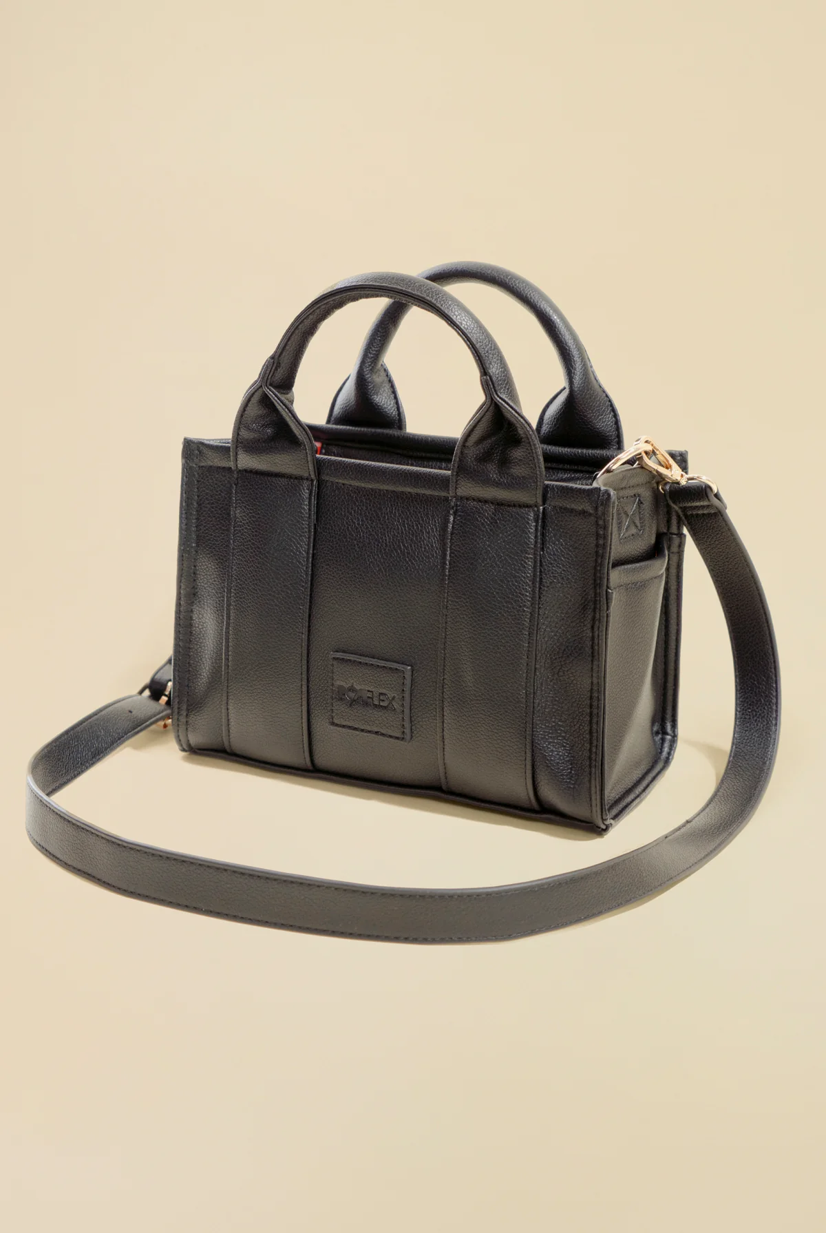 Vegan Leather Baby Sloane Tote - Black - Image 11