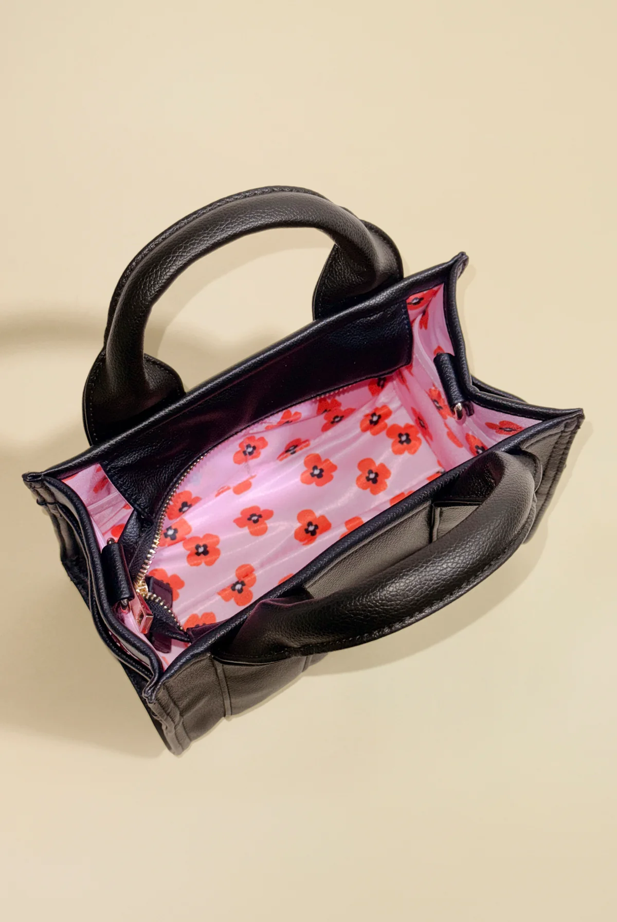 Vegan Leather Baby Sloane Tote - Black - Image 3