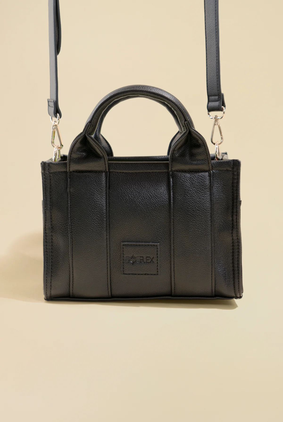 Vegan Leather Baby Sloane Tote - Black - Image 5