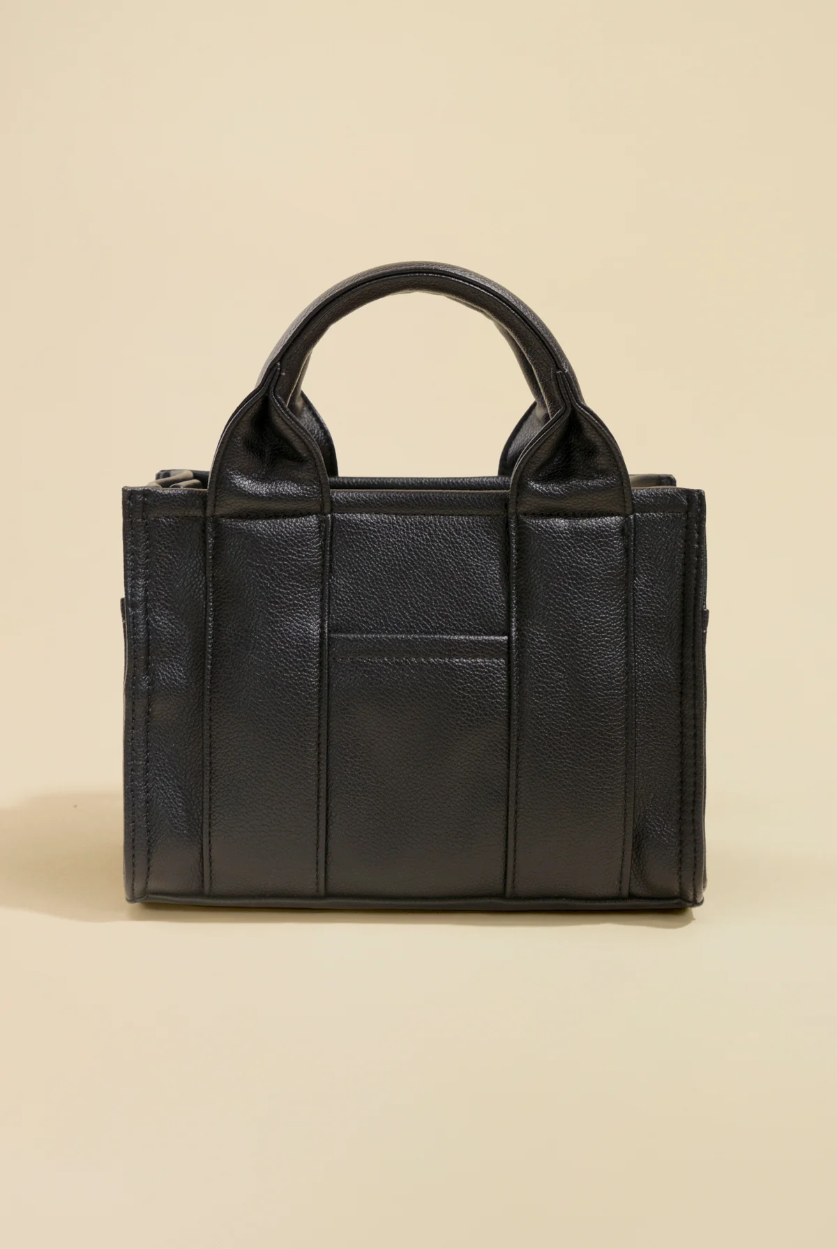Vegan Leather Baby Sloane Tote - Black - Image 6