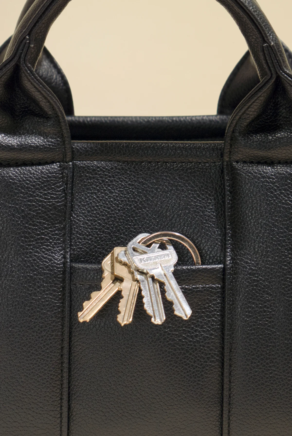 Vegan Leather Baby Sloane Tote - Black - Image 7
