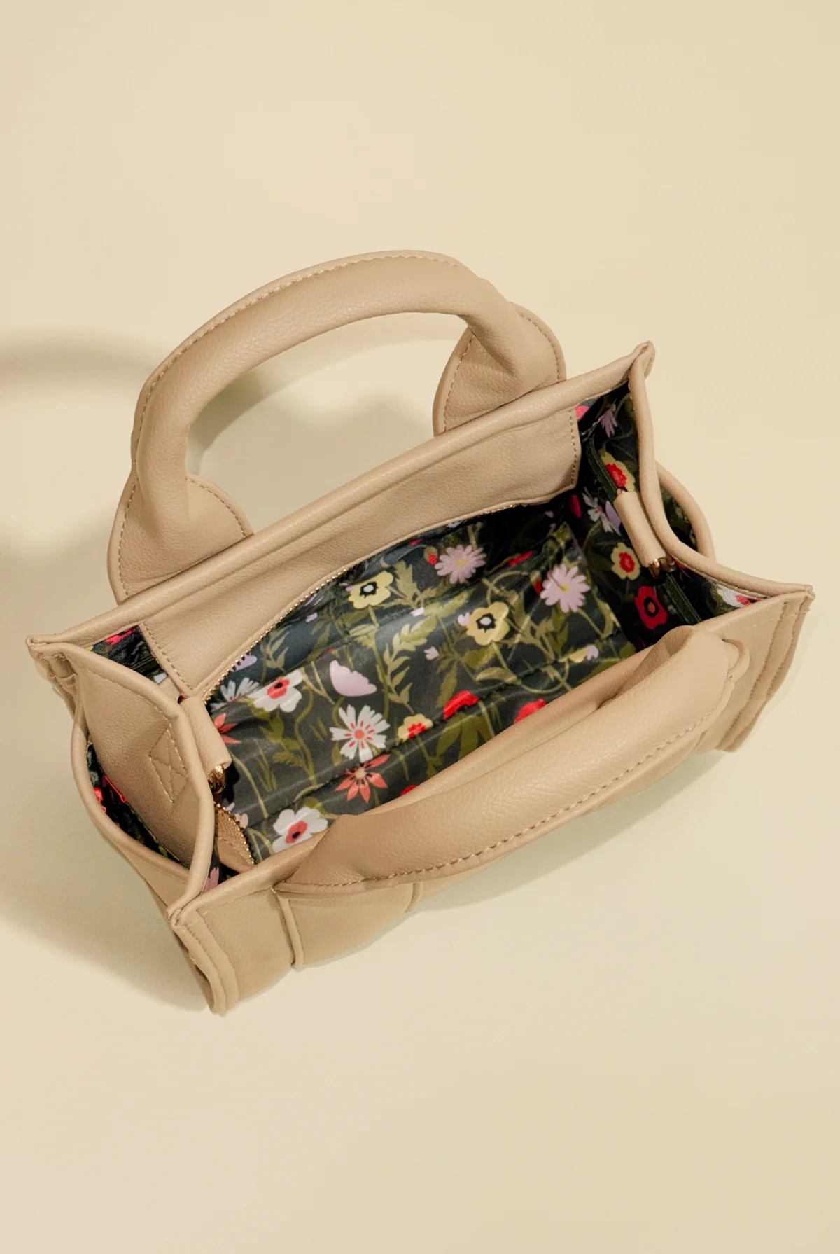Vegan Leather Baby Sloane Tote - Gilded Beige - Image 3