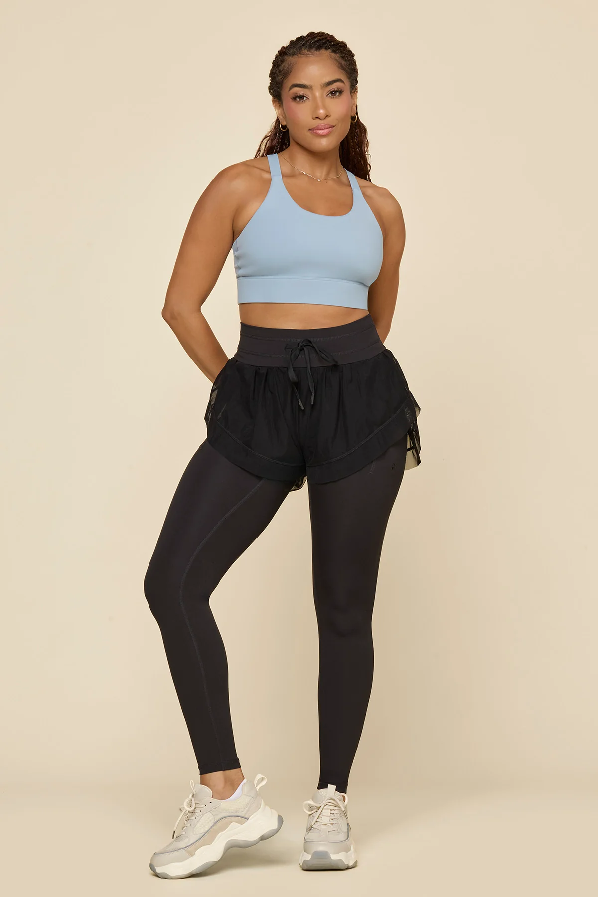 Cadence Short with Legging - Black - Image 2