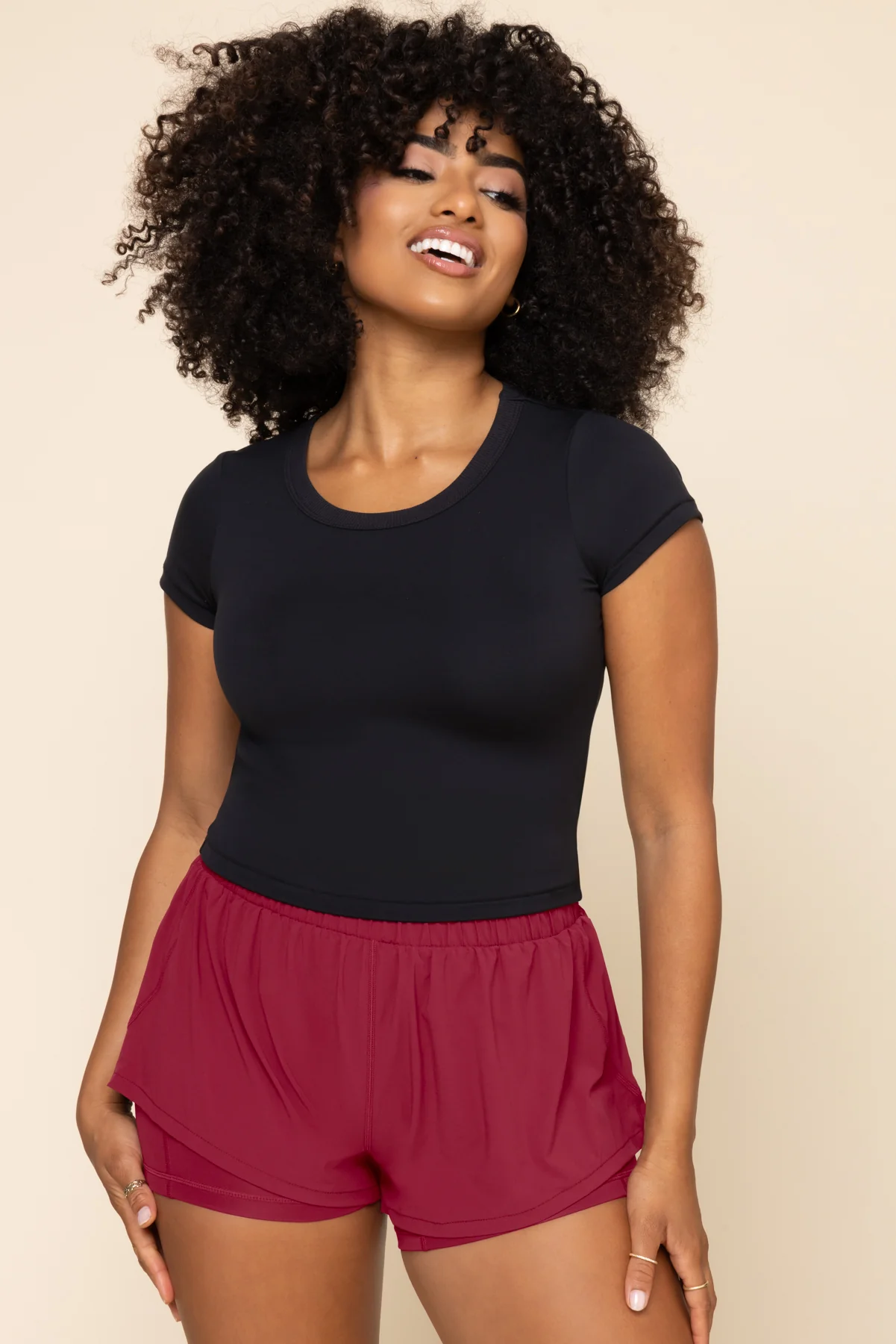 Call Me Baby Tee (Cropped) - Black - Image 7
