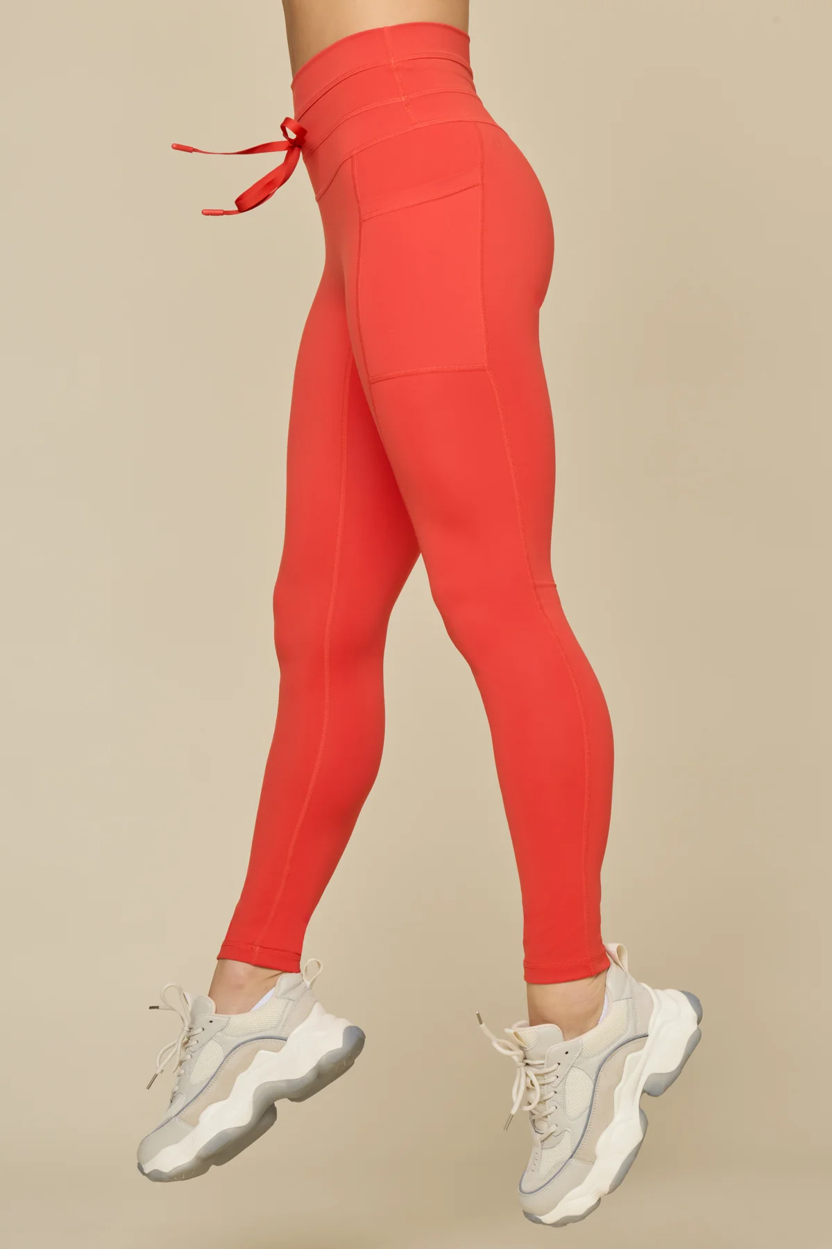 Cargo Legging with Pockets - Cayenne - Image 5