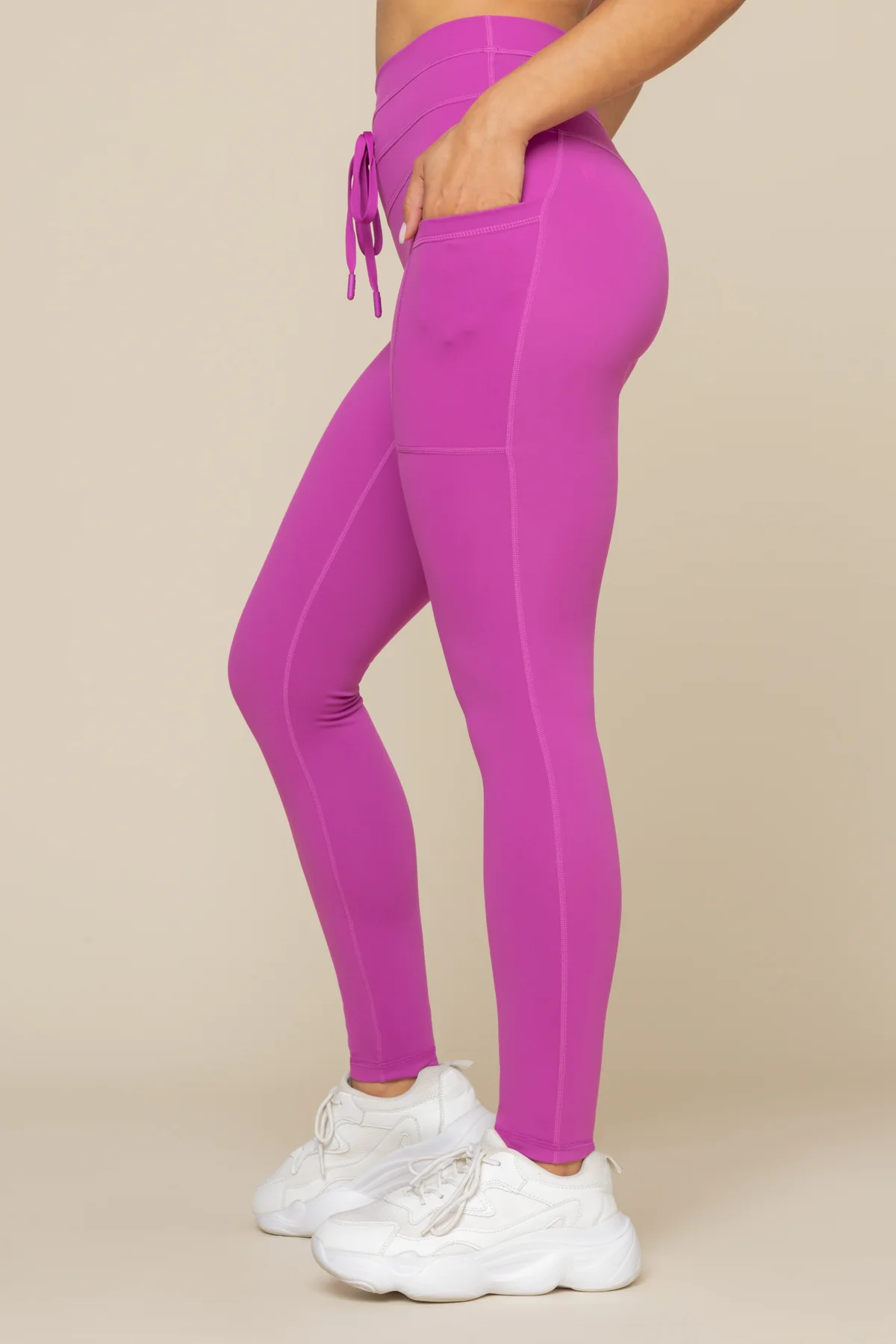 Cargo Legging with Pockets - Royal Orchid - Image 9