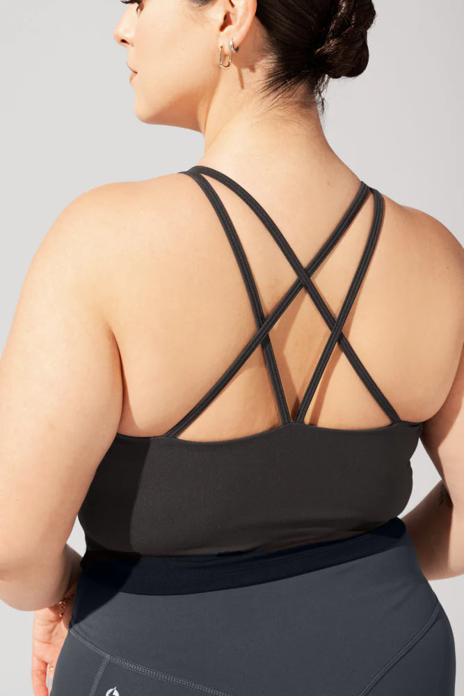 Celeste Mesh Crop Bralette - Black - Image 5