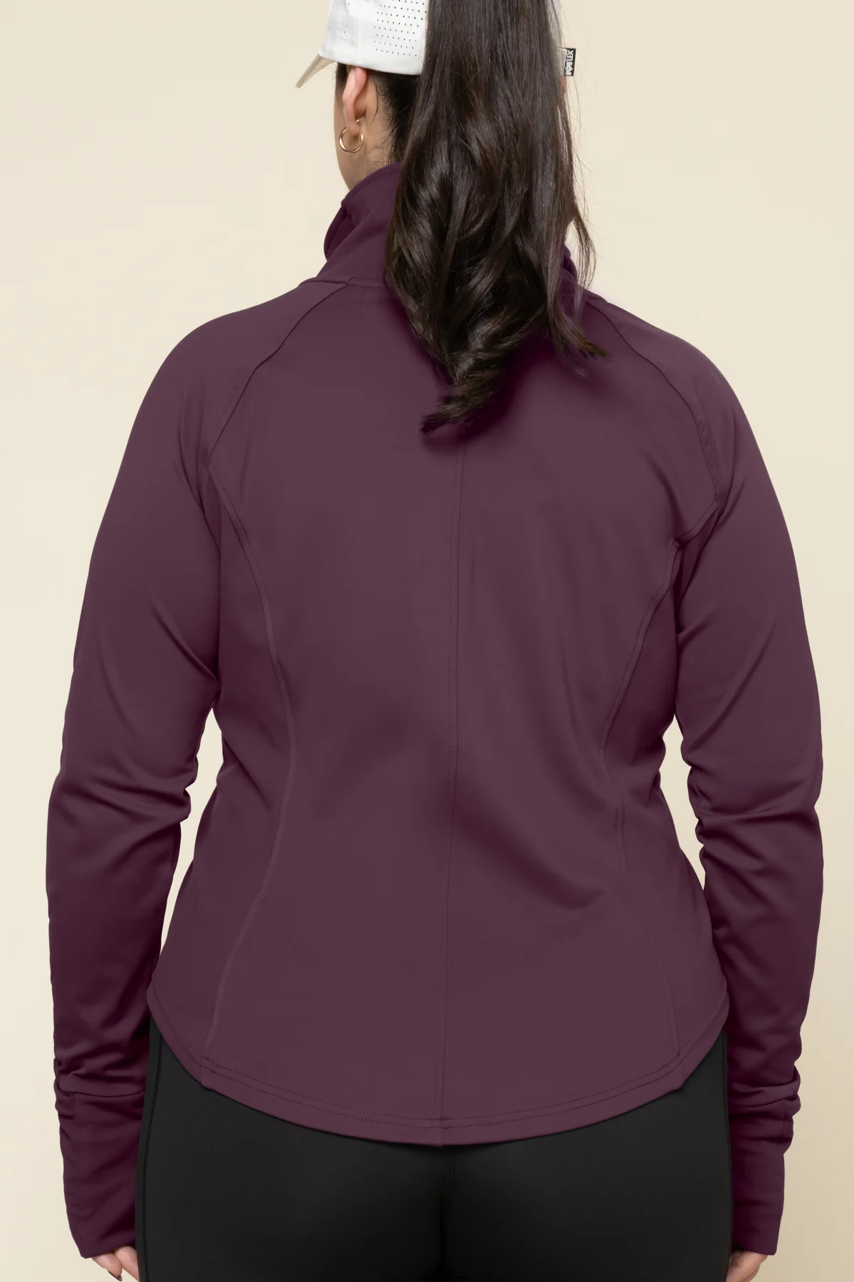 Chasing Pavements Mockneck Pullover - Aubergine - Image 10