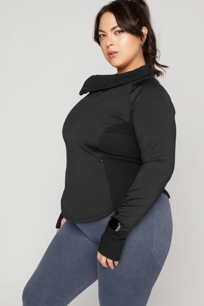 Chasing Pavements Mockneck Pullover - Black - Image 10