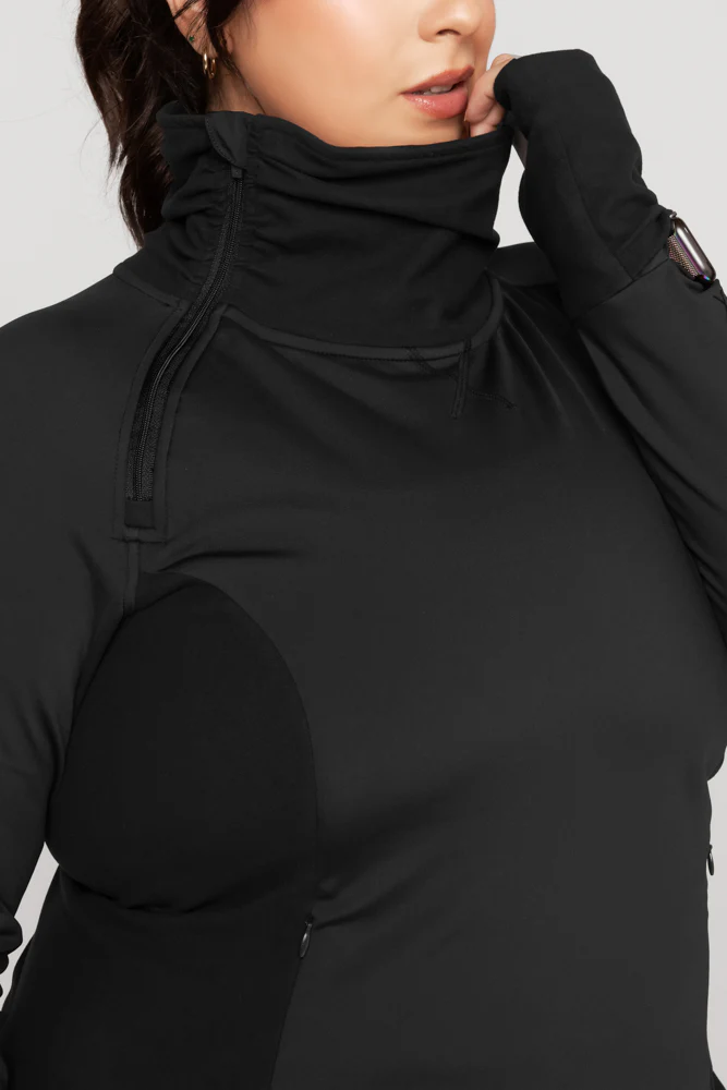 Chasing Pavements Mockneck Pullover - Black - Image 5