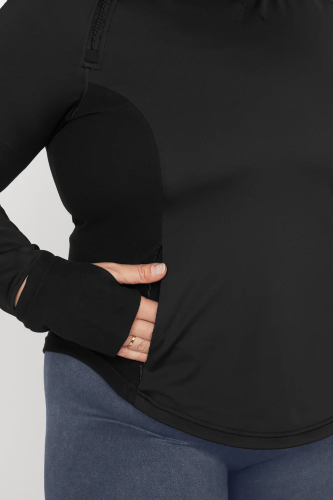 Chasing Pavements Mockneck Pullover - Black - Image 6