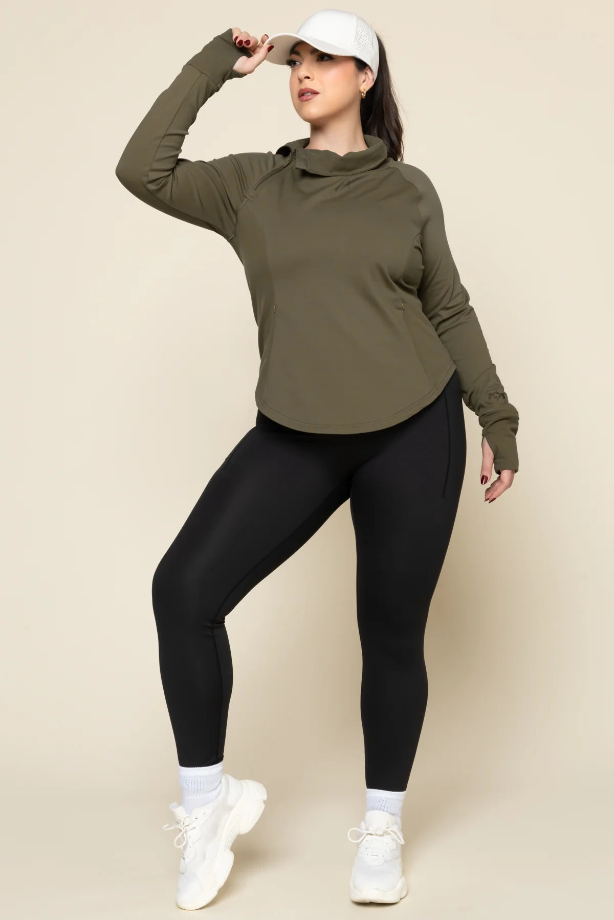 Chasing Pavements Mockneck Pullover - Grasshopper - Image 10