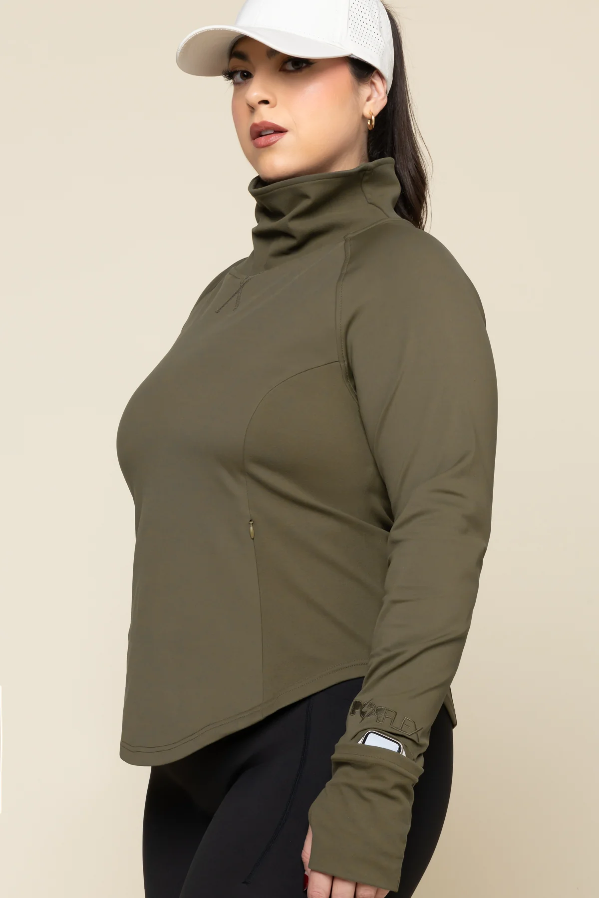 Chasing Pavements Mockneck Pullover - Grasshopper - Image 6