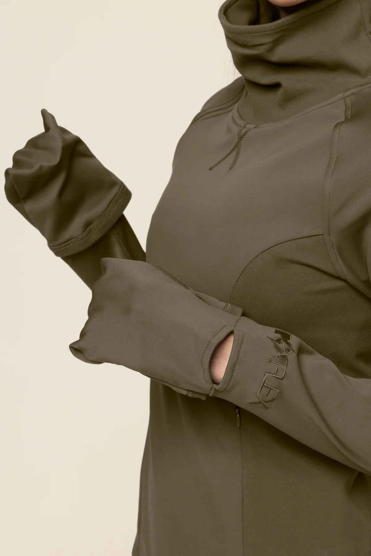 Chasing Pavements Mockneck Pullover - Grasshopper - Image 7