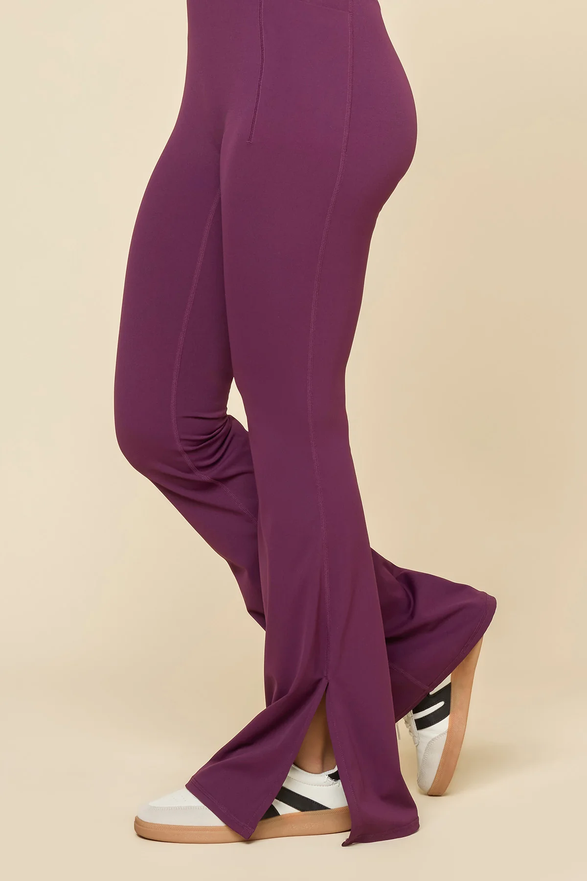 Cinch Up Flare Jumpsuit - Winter Plum - Image 4