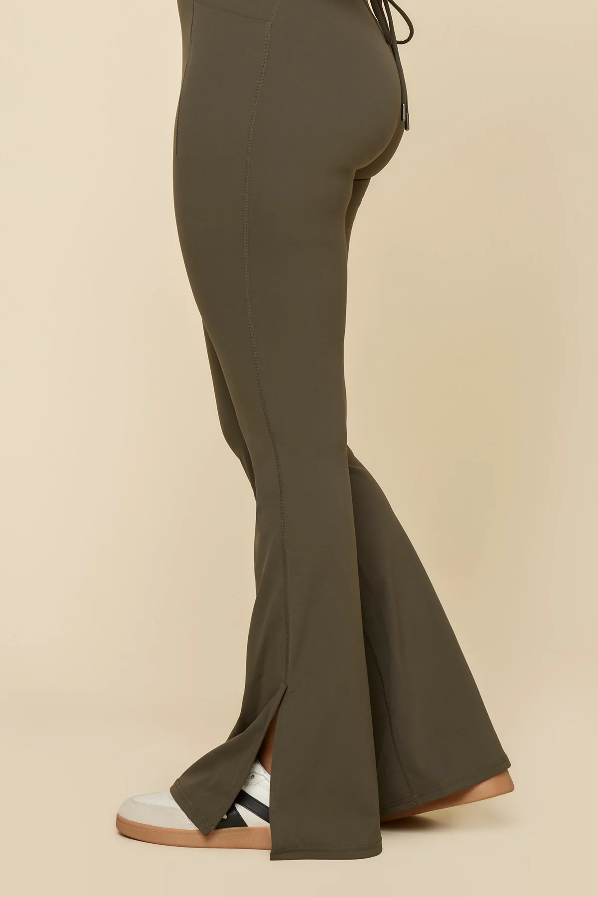 Cinch Up Flare Jumpsuit - Toasted Olive - Image 7