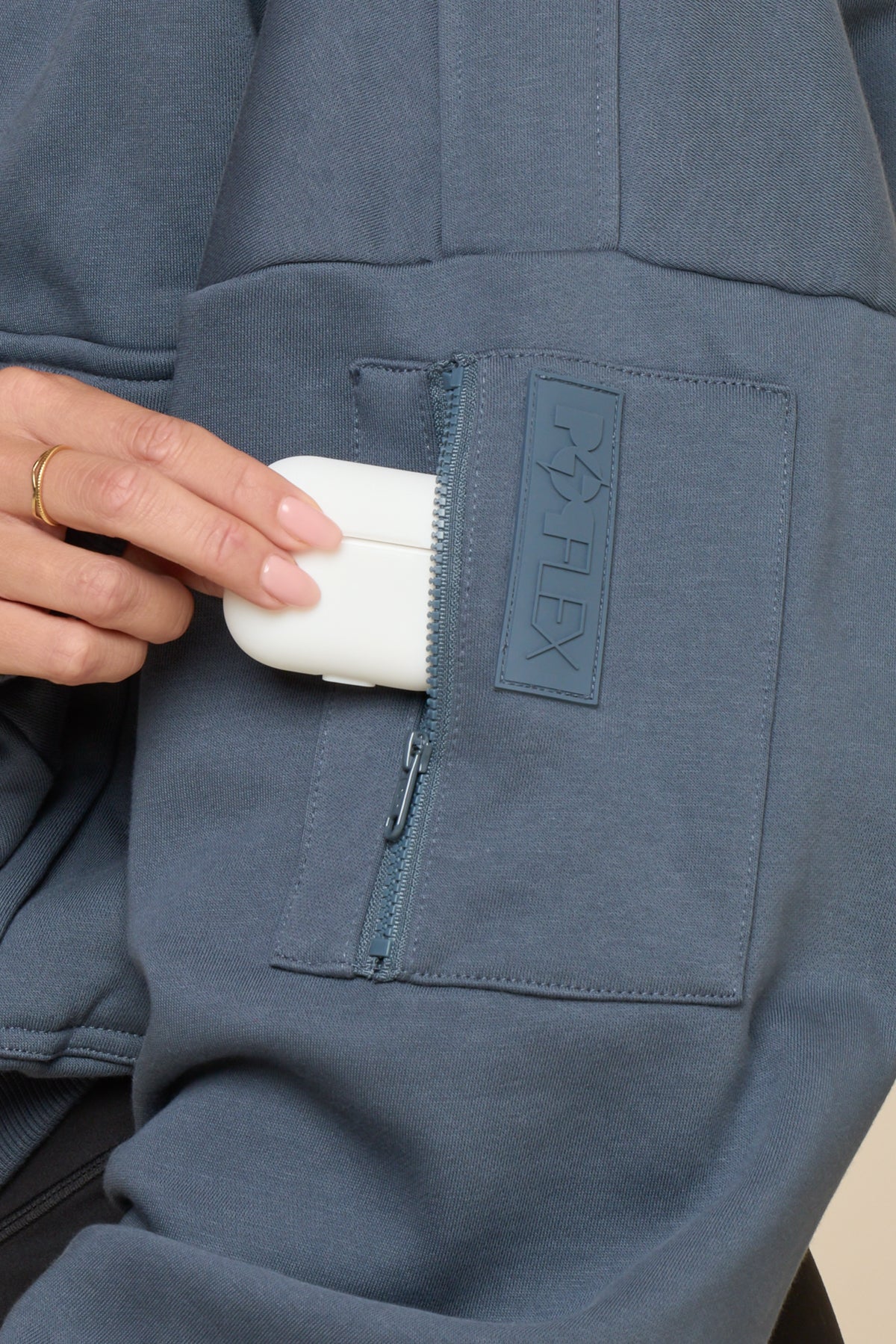 Cloud Bomber Jacket - Denim Blue - Image 6