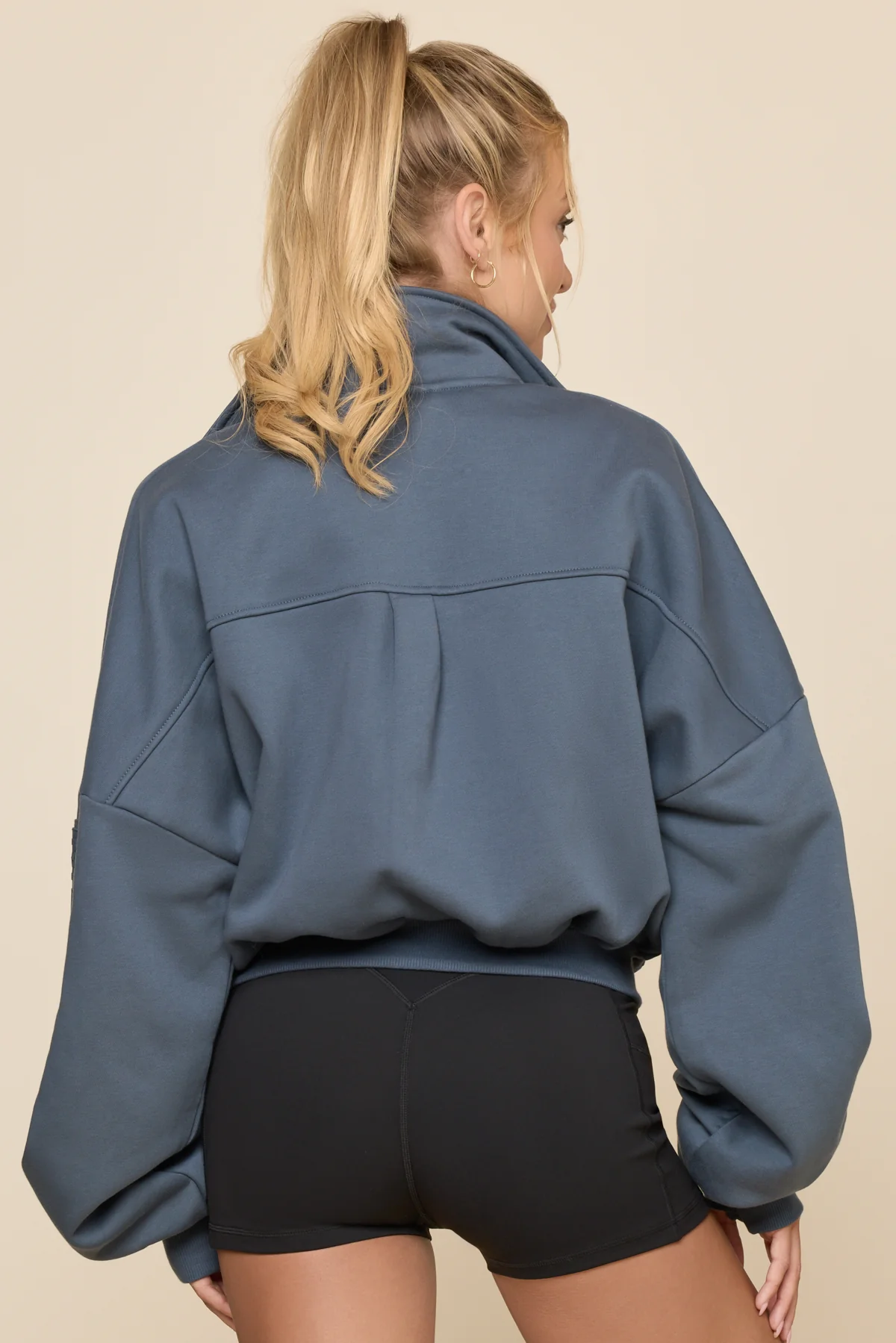 Cloud Bomber Jacket - Denim Blue - Image 8