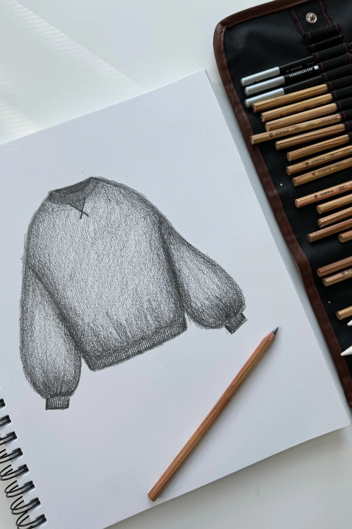 Cloud Crewneck Sweater - Black - Image 3