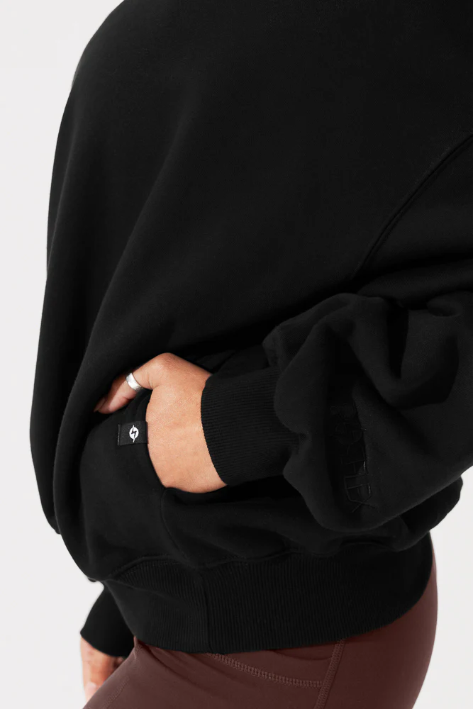 Cloud Crewneck Sweater - Black - Image 6