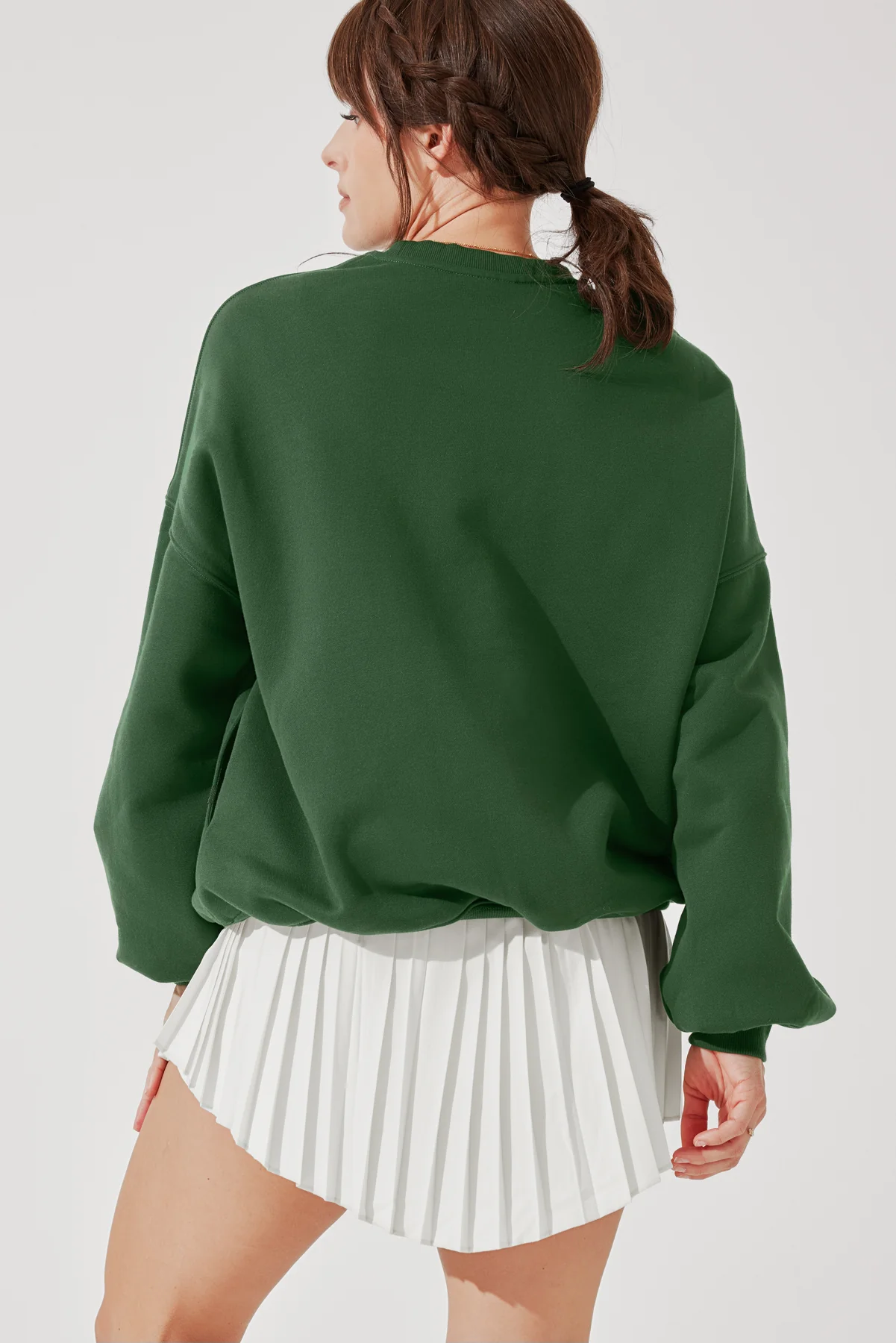 Cloud Crewneck Sweater - Fern Green - Image 4