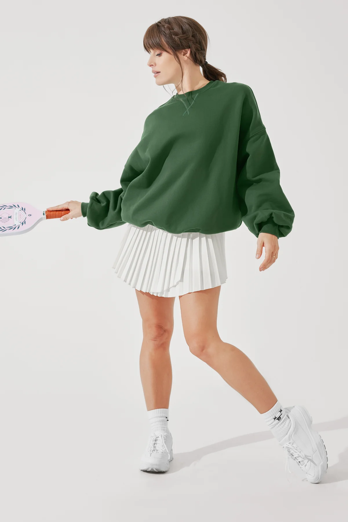 Cloud Crewneck Sweater - Fern Green - Image 6