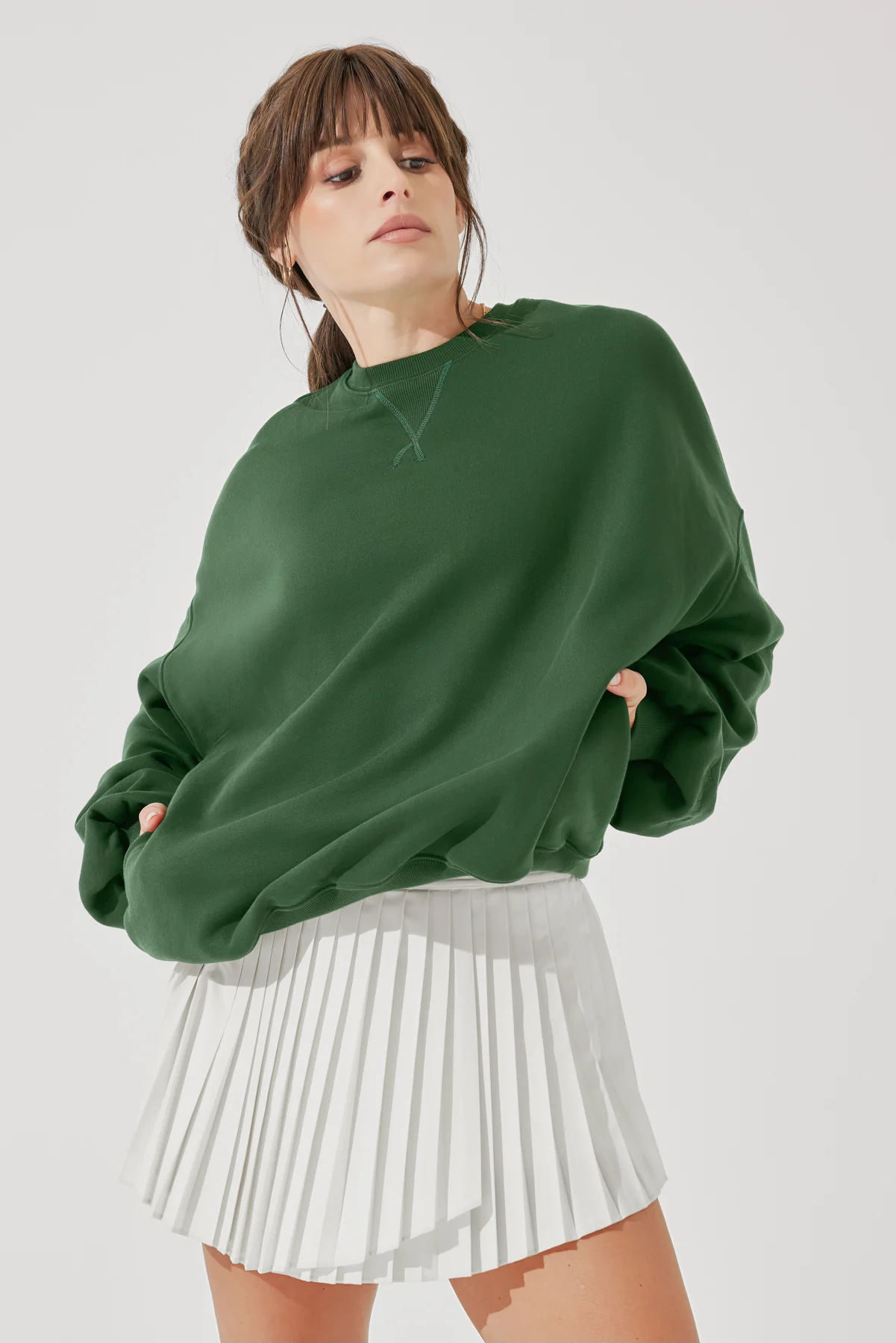 Cloud Crewneck Sweater - Fern Green - Image 7
